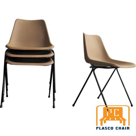 plastic chairs with metal base on sale