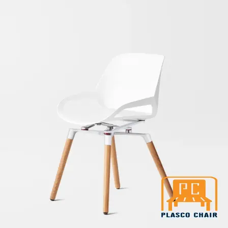 plastic chairs with wooden base dealers