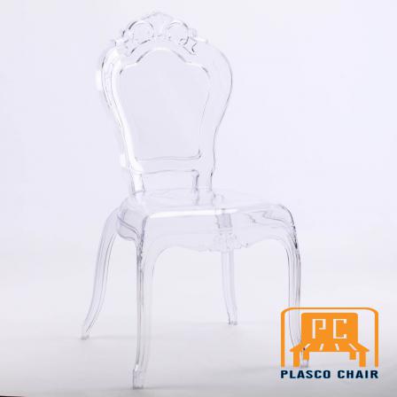 Transparent plastic chairs type traders